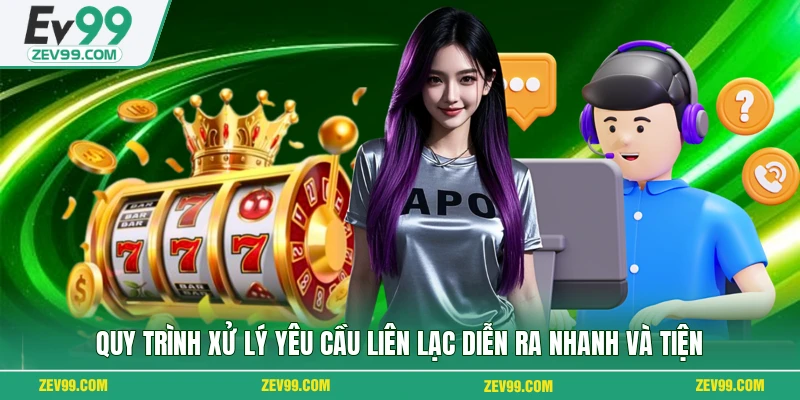 Quy trình xử lý yêu cầu liên lạc diễn ra nhanh và tiện